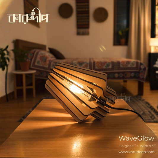 KaruDeep “WaveGlow” Artisanal Table Lamp