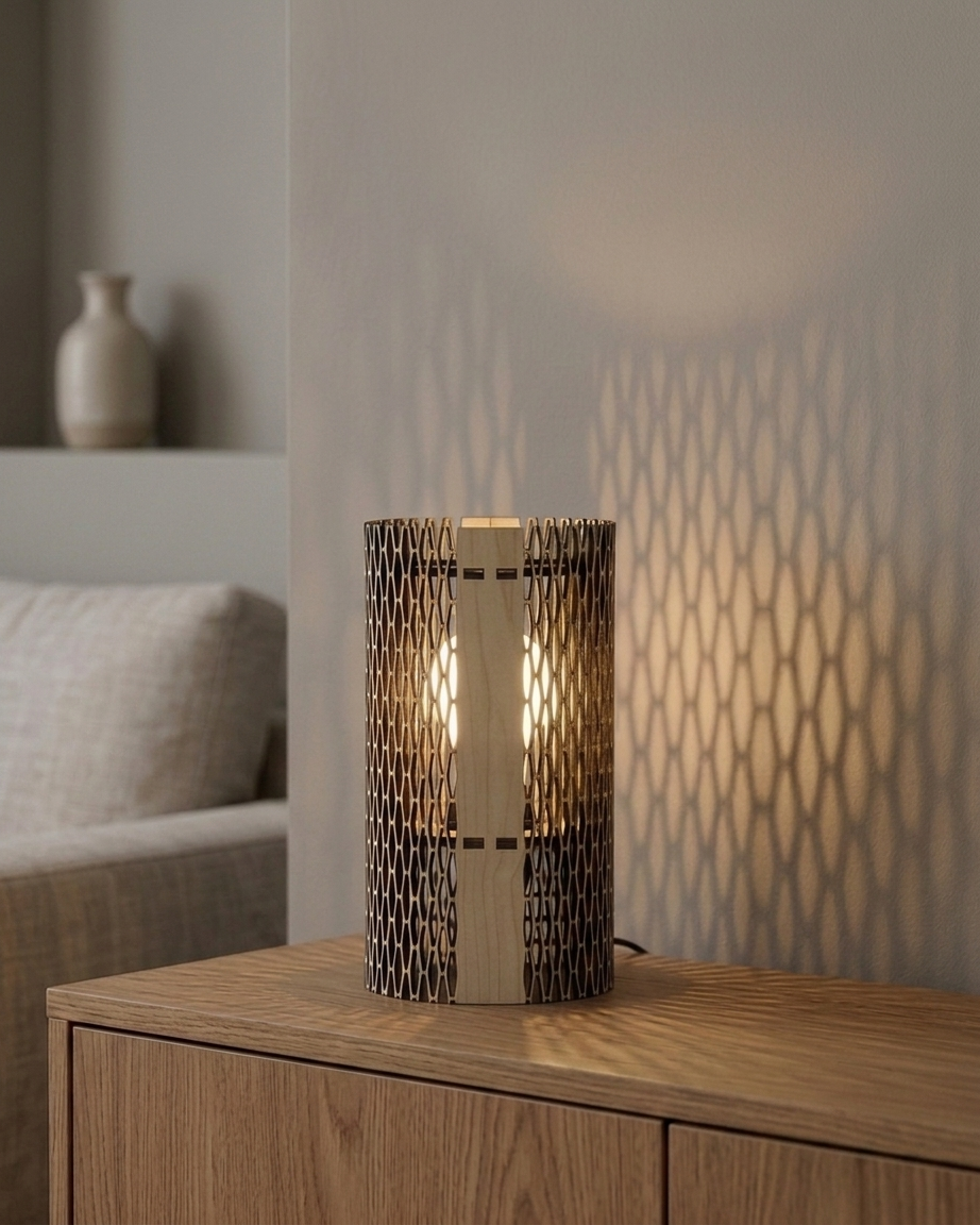 KaruDeep 'HiveGlow' Artisanal Table Lamp